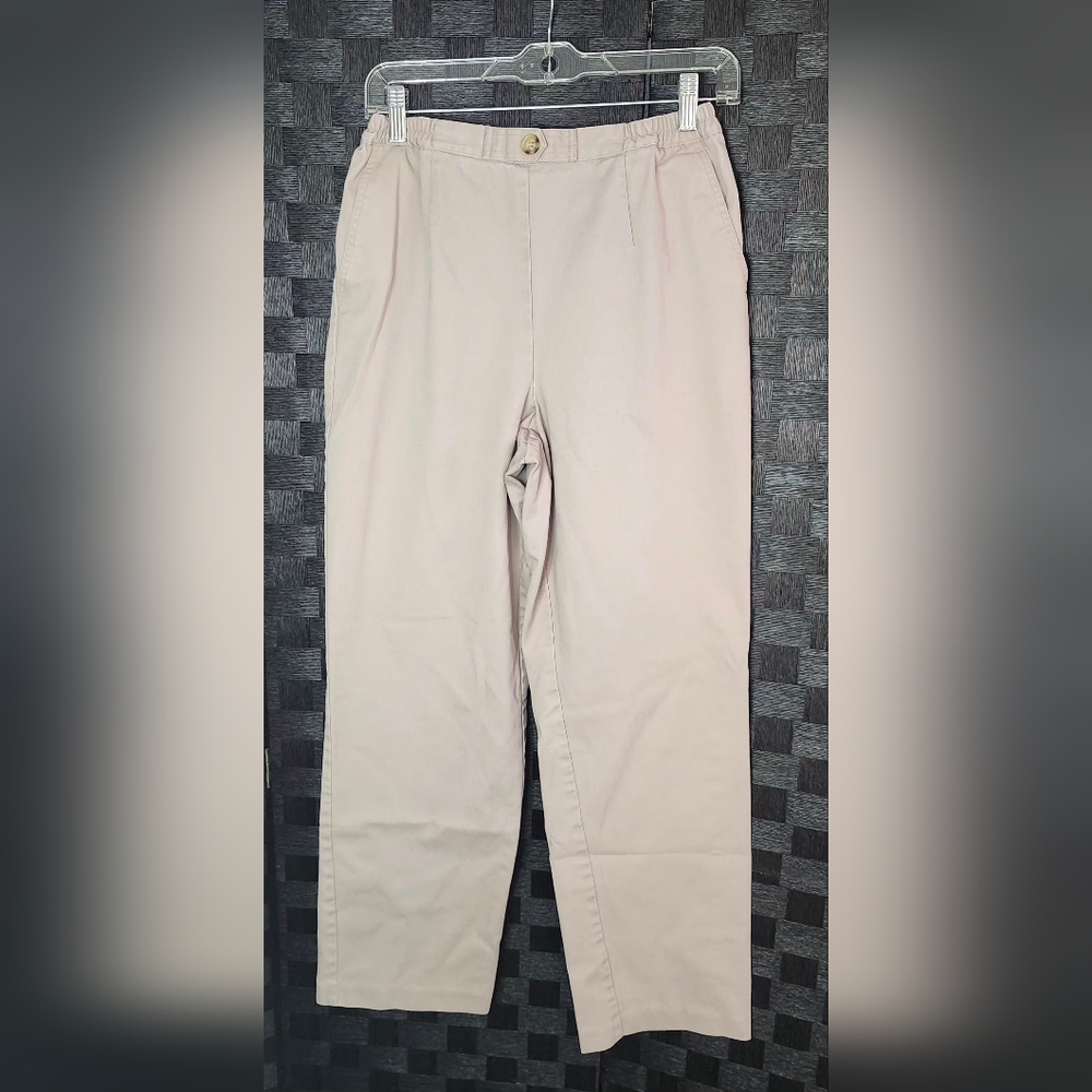 Elegant Cream Women's Trousers